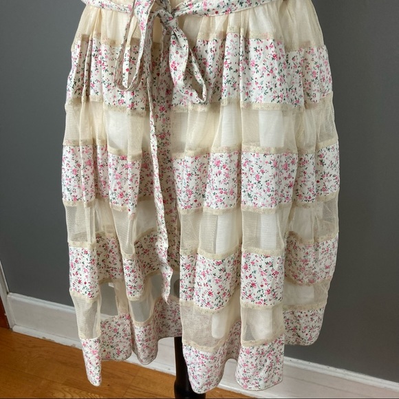 To Love Kuvaa Dress milkmaid fairy prairie apron small / extra small - Picture 13 of 14